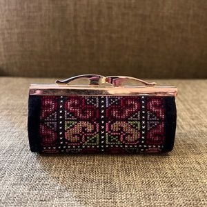 Vintage Embroidered Lipstick Case